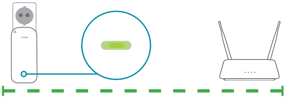 D-Link DAP-X1860 Wi-Fi Range Extender - a strong signal.