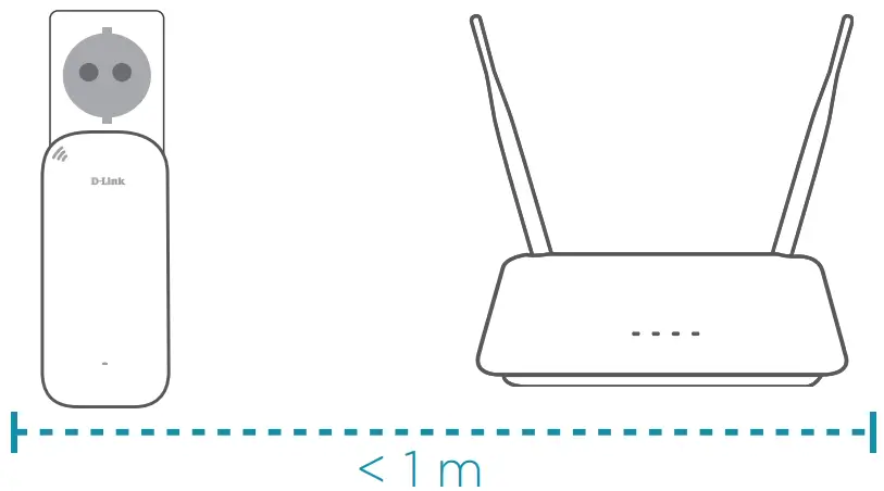 D-Link DAP-X1860 Wi-Fi Range Extender - close to your router