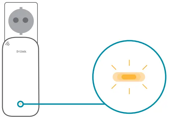 D-Link DAP-X1860 Wi-Fi Range Extender - specific LED behaviour.