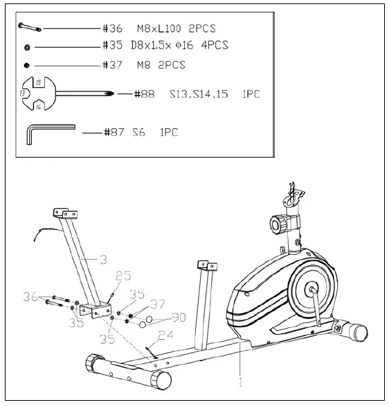 SUNNY-HEALTH-FITNESS-SF-RB422903-Essential-Interactive-Series-Recumbent-Bike-FIG 5