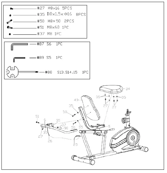 SUNNY-HEALTH-FITNESS-SF-RB422903-Essential-Interactive-Series-Recumbent-Bike-FIG 7