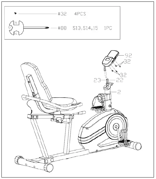 SUNNY-HEALTH-FITNESS-SF-RB422903-Essential-Interactive-Series-Recumbent-Bike-FIG 9