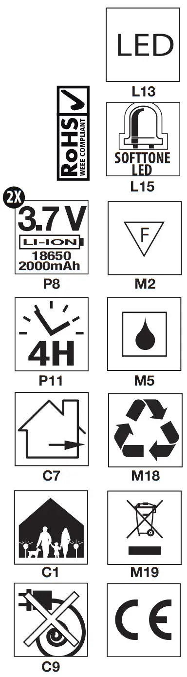 LUXFORM 23079 USB Rechargeable ARC Wall Lamp - icon 4