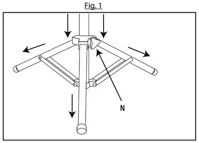 FIET WORK20000 Lumens Dual-Head LED Worklight - Assembly 1