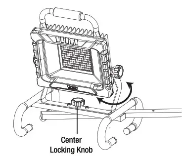 FIET WORK20000 Lumens Dual-Head LED Worklight - Assembly 9
