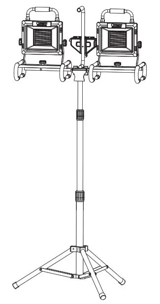 FIET WORK20000 Lumens Dual-Head LED Worklight - Cover