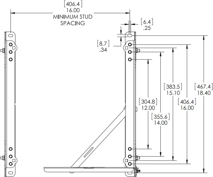 CHIEF FCA113 - DIMENSIONS 2