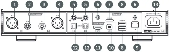 MOON AUDIO ELEMENT X Music Streamer Combo A07
