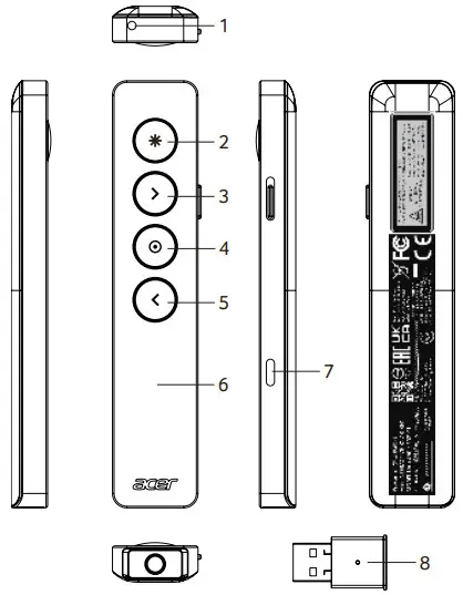 acer BR2101 PresenterPro USB Dongle - Overview