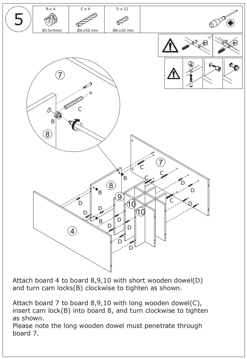 FUFU GAGA KF020261 6-Door Kitchen Pantry Cabinet Storage Hutch with Microwave Stand - Figure 11