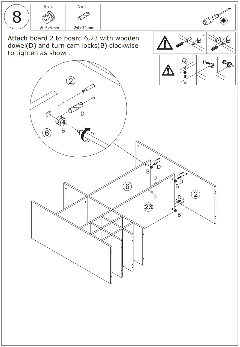 FUFU GAGA KF020261 6-Door Kitchen Pantry Cabinet Storage Hutch with Microwave Stand - Figure 13