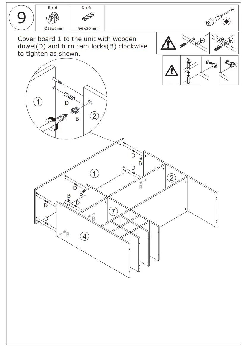 FUFU GAGA KF020261 6-Door Kitchen Pantry Cabinet Storage Hutch with Microwave Stand - Figure 14