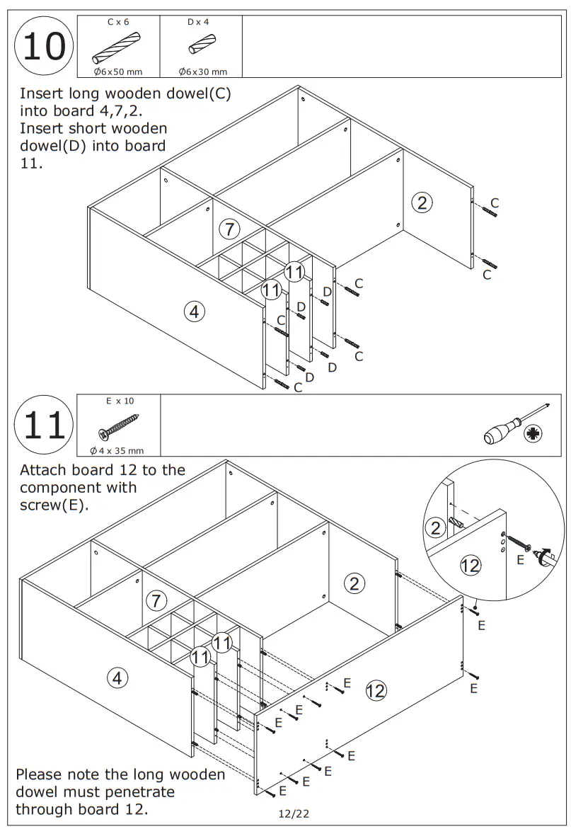 FUFU GAGA KF020261 6-Door Kitchen Pantry Cabinet Storage Hutch with Microwave Stand - Figure 15