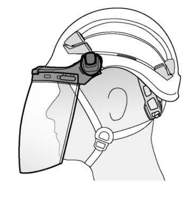 PETZL VIZEN MESH Full Face Shield - fig 1