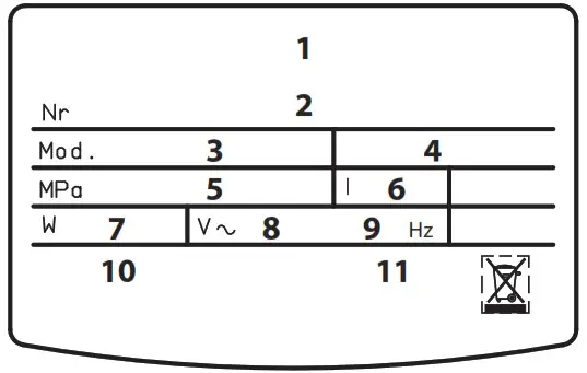 ARISTON 3626178 Electric Water Heaters - Data plate 1