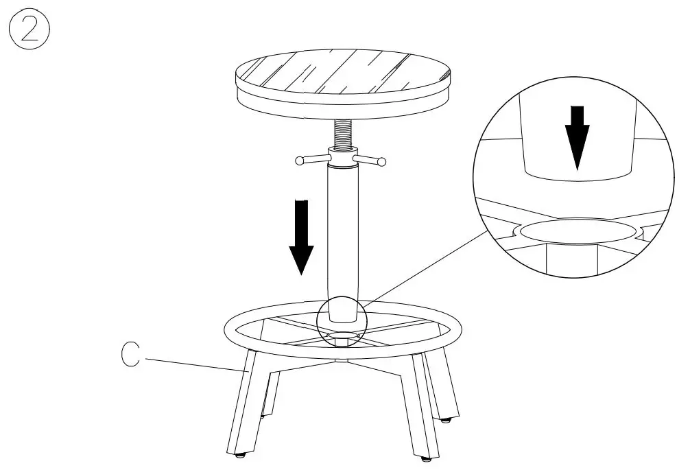 ASHLEY-D440-024-Torjin-Adjustable-Height-Stool-fig 3
