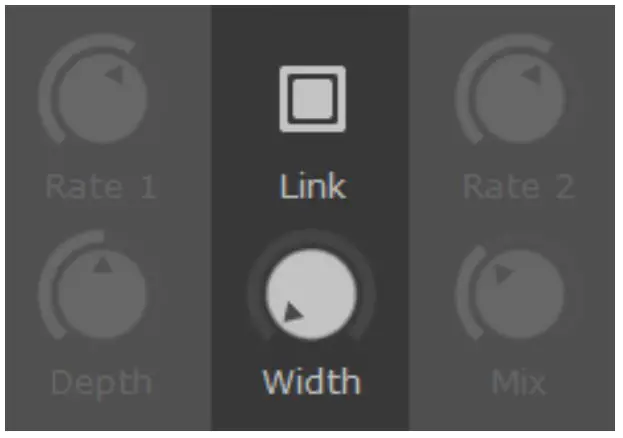 Link and Width Buttons