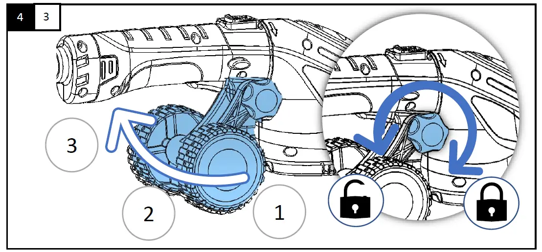 Westfalia 94 97 89 3-6 V Li-Ion Grass Shear and Hedge Trimmer 4