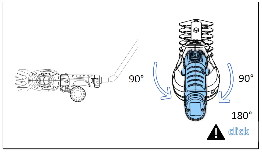 Westfalia 94 97 89 3-6 V Li-Ion Grass Shear and Hedge Trimmer 8