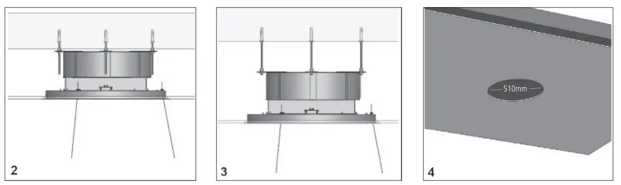 caple COR541SL 54cm Ceiling Cooker Hood - fig1