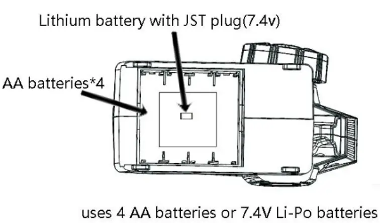 DUMBO X10P Controller - battery