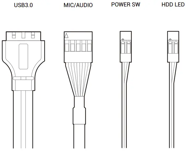 Installing the Front I/O Connectors
