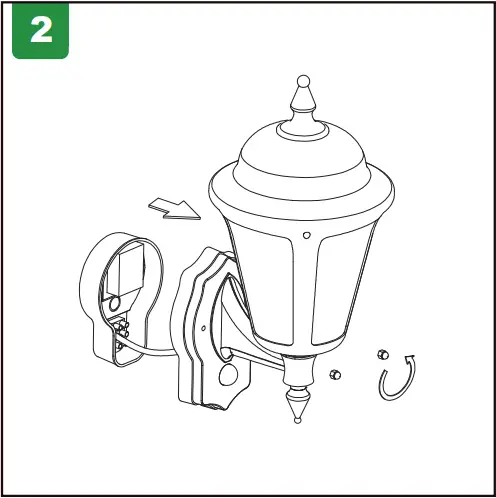 4lite 4L2-3414 Outdoor LED Outdoor Wall Lantern Black A2