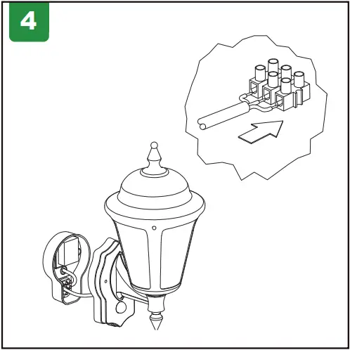 4lite 4L2-3414 Outdoor LED Outdoor Wall Lantern Black A4