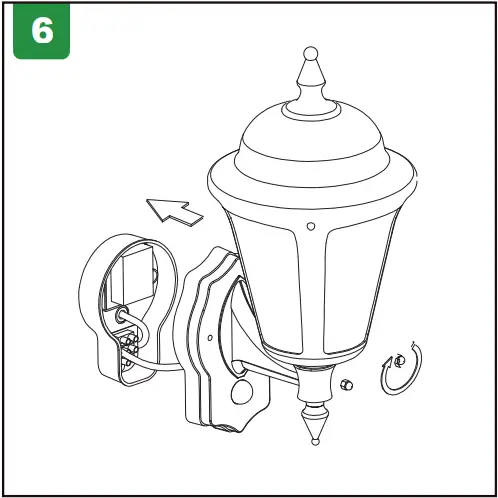4lite 4L2-3414 Outdoor LED Outdoor Wall Lantern Black A6