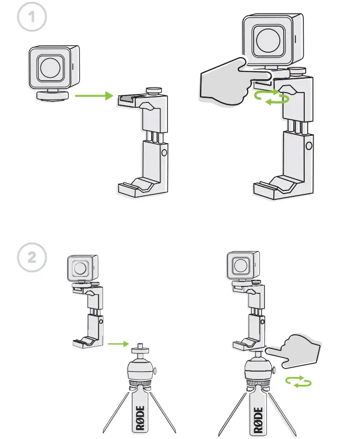 iOS Vlogger Kit Assembly Figure 1-2