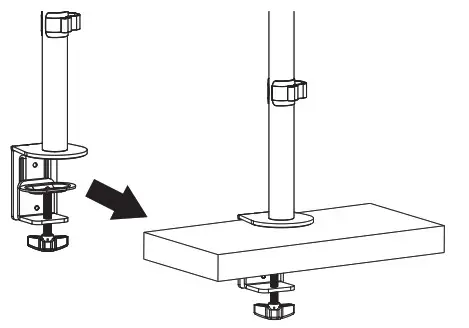 TRIPP-LITE Dual Flat-Screen Flex-Arm Desk Clamp DDR1327SDFC-1 - Assembly 3