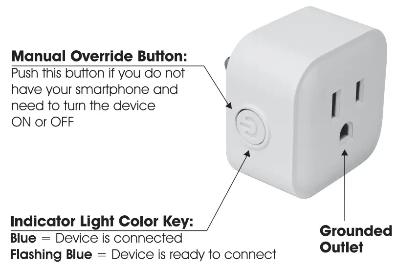 PRIME RCWFII11 Indoor Wi-Fi Smart Outlet Adapter - futures