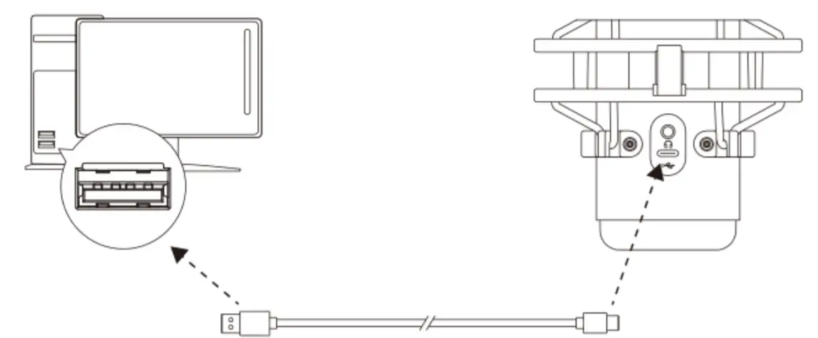 HYPERX HMIQ1S-XX-RG RGB USB Condenser- PC or Mac