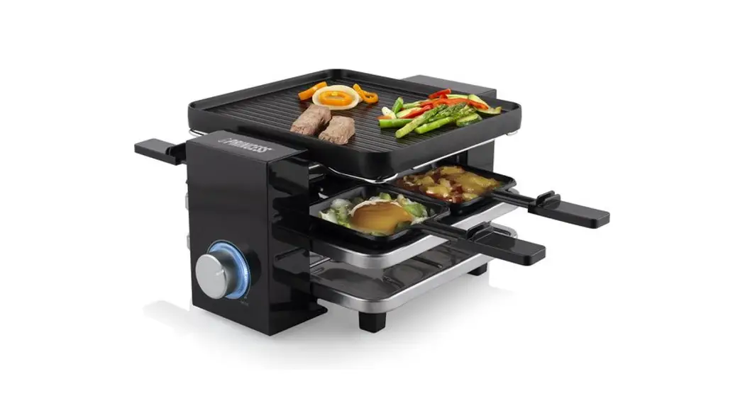 Princess Raclette Piano Black 4 Inclusief 4 Spatels Instruction Manual
