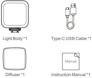 Godox Bi-color LED Video Light LED6Bi - What’s in the Box
