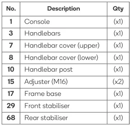 FORTIS FSMFSB1800A Magnetic Flywheel Spin Bike - Components 2