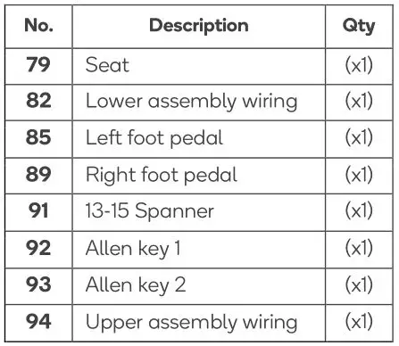 FORTIS FSMFSB1800A Magnetic Flywheel Spin Bike - Components 3