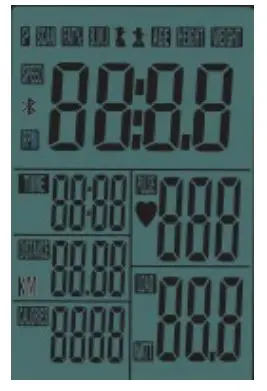 FORTIS FSMFSB1800A Magnetic Flywheel Spin Bike - Power on