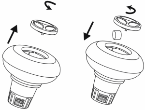 Using chemical tablets