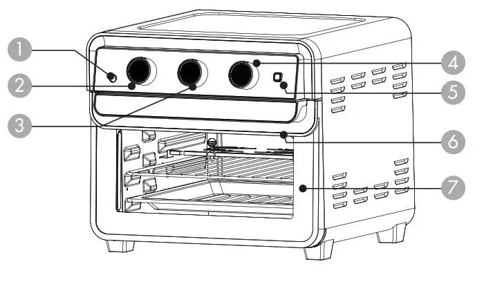 Bennett Read BR22LAF 22L Air Fryer Oven- Oven Overview