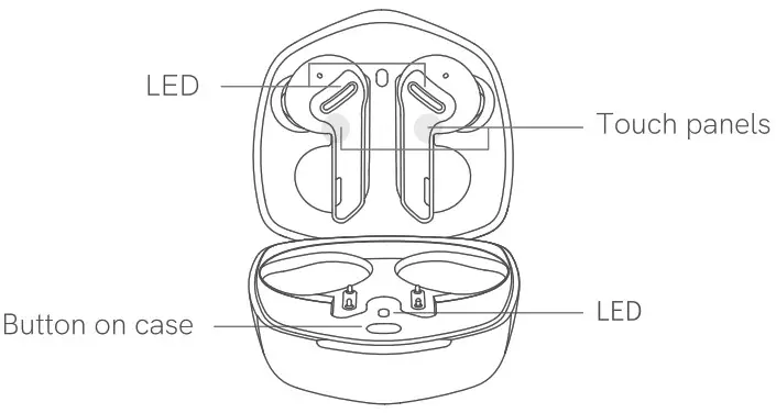 BH21G1A QCY-G1 Bluetooth Earphones - Instruction