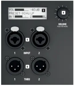 LD Systems LDICOASUB15A ICOA SUB Powered Bass Reflex PA Subwoofer - DISPLAY ELEMENTS 1