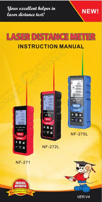 MEAS NF-271 Laser Distance Meter Instruction