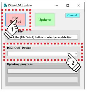 KAWAI ES520 Piano Software Update fig8
