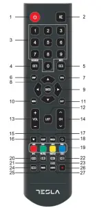 TESLA 32C315SH Series 3 LED TV - remort