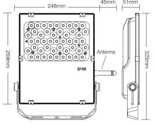 MiBOXER FUTC05L RGB+CCT LED Garden Light LoRa 433MHz fig 3
