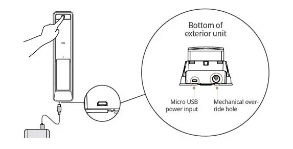 SAMSUNG SDS SHP-P72 Smart Digital Door Lock FIG 24