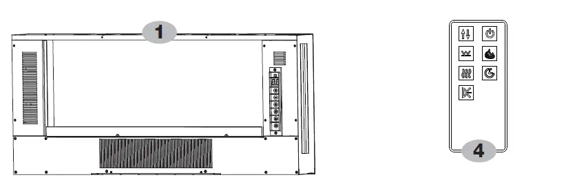 Dimplex SWM4220 Wall Mount Fireplace FIG 5