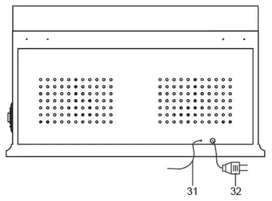 CROSLEY CR7011A Burton Entertainment Center- Power Cord Plug