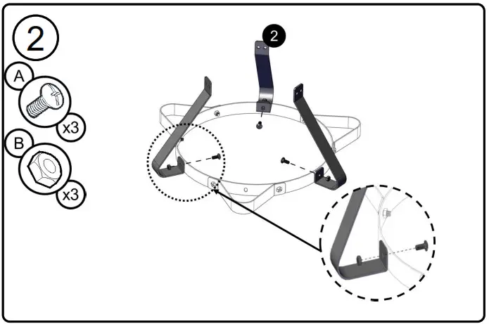 NEXGRILL 840-0005 30 Qt. Turkey Fryer- Assembly Steps 2